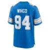 Mekhi Wingo Detroit Lions Nike Team Game Jersey - Blue - Detail View