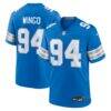 Mekhi Wingo Detroit Lions Nike Team Game Jersey - Blue - Front View