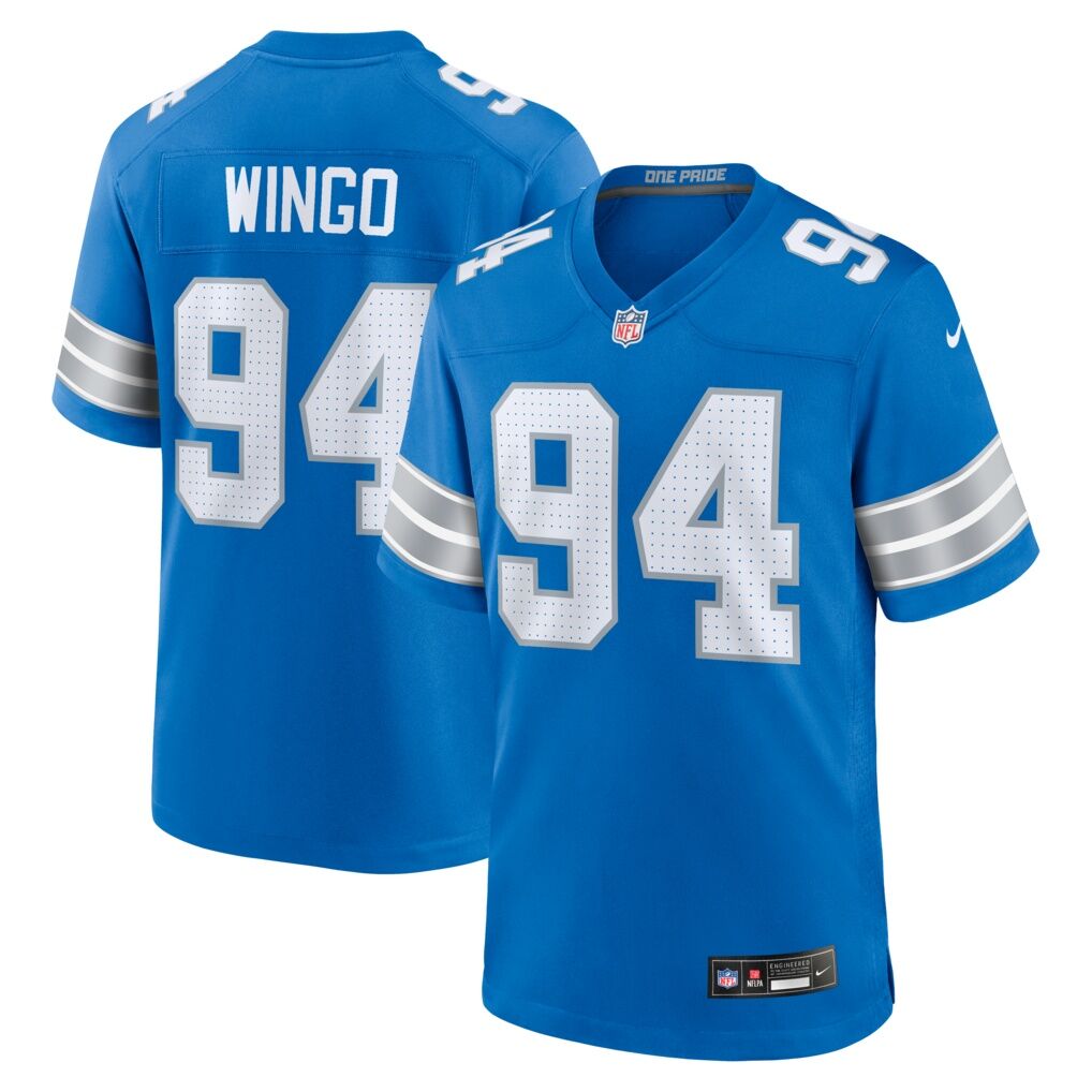 Mekhi Wingo Detroit Lions Nike Team Game Jersey