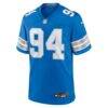 Mekhi Wingo Detroit Lions Nike Team Game Jersey - Blue - Side View
