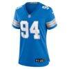 Mekhi Wingo Detroit Lions Nike Women's Team Game Jersey - Blue - Side View