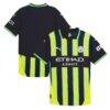 Manchester City Puma 2024/25 Away Authentic Jersey - Black - Front View