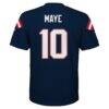 Drake Maye New England Patriots Youth Replica Jersey - Navy - Detail View
