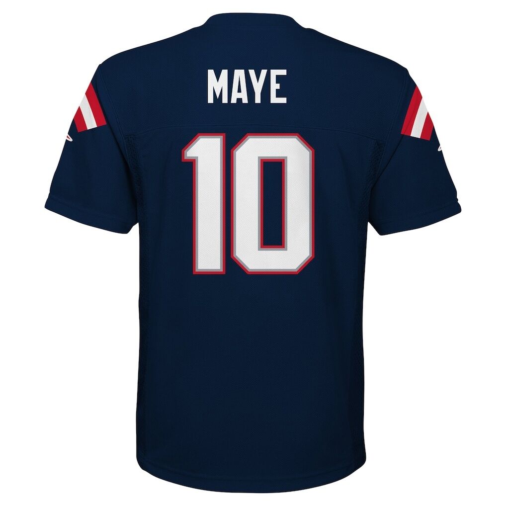 Drake Maye New England Patriots Youth Replica Jersey