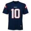 Drake Maye New England Patriots Youth Replica Jersey - Navy - Side View
