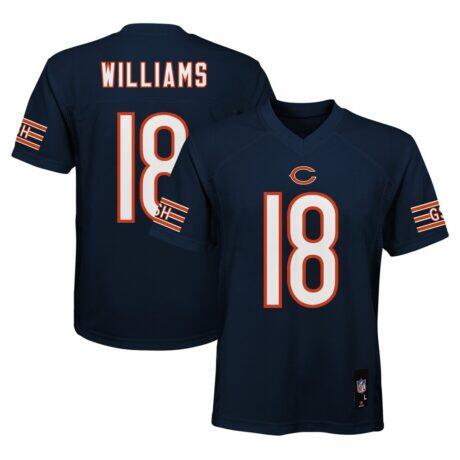 Caleb Williams Chicago Bears Youth Replica Jersey - Navy - Front View