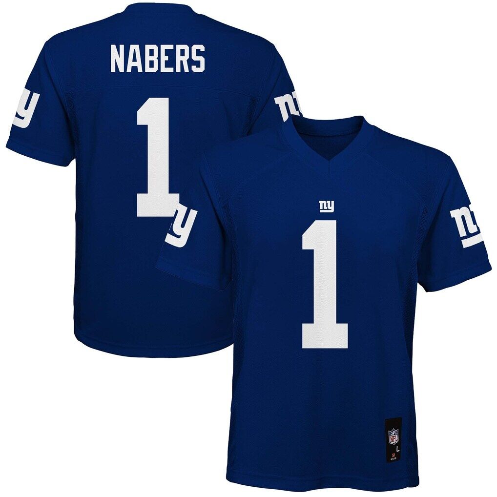 Malik Nabers New York Giants Youth Replica Jersey - Royal