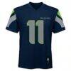 Jaxon Smith-Njigba Seattle Seahawks Youth Replica Jersey - Navy - Side View
