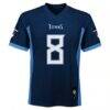 Will Levis Tennessee Titans Youth Replica Jersey - Navy - Side View