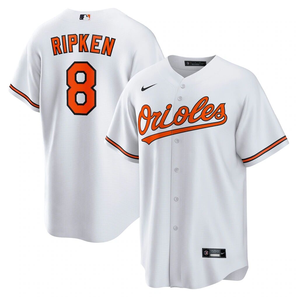 Cal Ripken Jr. Baltimore Orioles Nike Throwback Replica Player Jersey