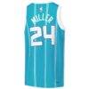 Brandon Miller Charlotte Hornets Nike Youth Swingman Jersey - Teal - Detail View