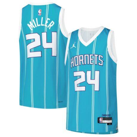 Brandon Miller Charlotte Hornets Nike Youth Swingman Jersey - Teal - Front View