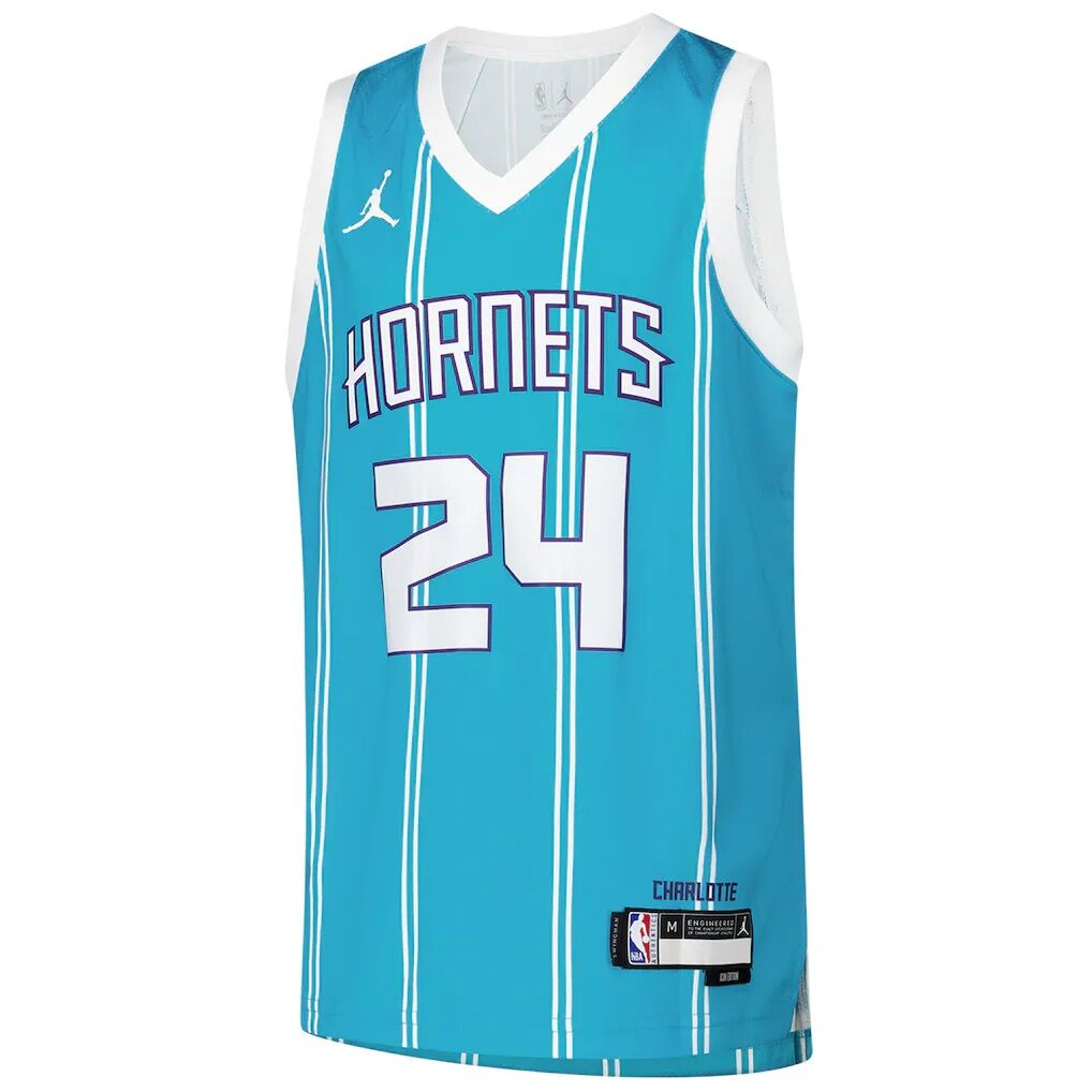 Brandon Miller Charlotte Hornets Nike Youth Swingman Jersey – Icon Edition
