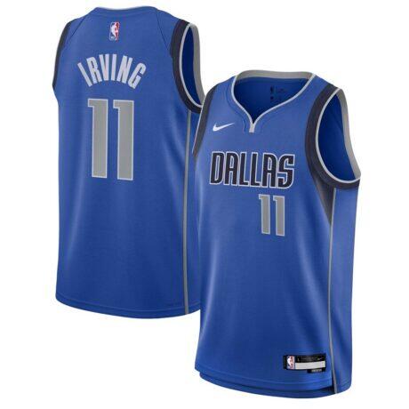Kyrie Irving Dallas Mavericks Nike Youth Swingman Jersey - Blue - Front View