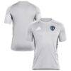 Sporting Kansas City adidas 2025 Training Jersey - Silver - Front View