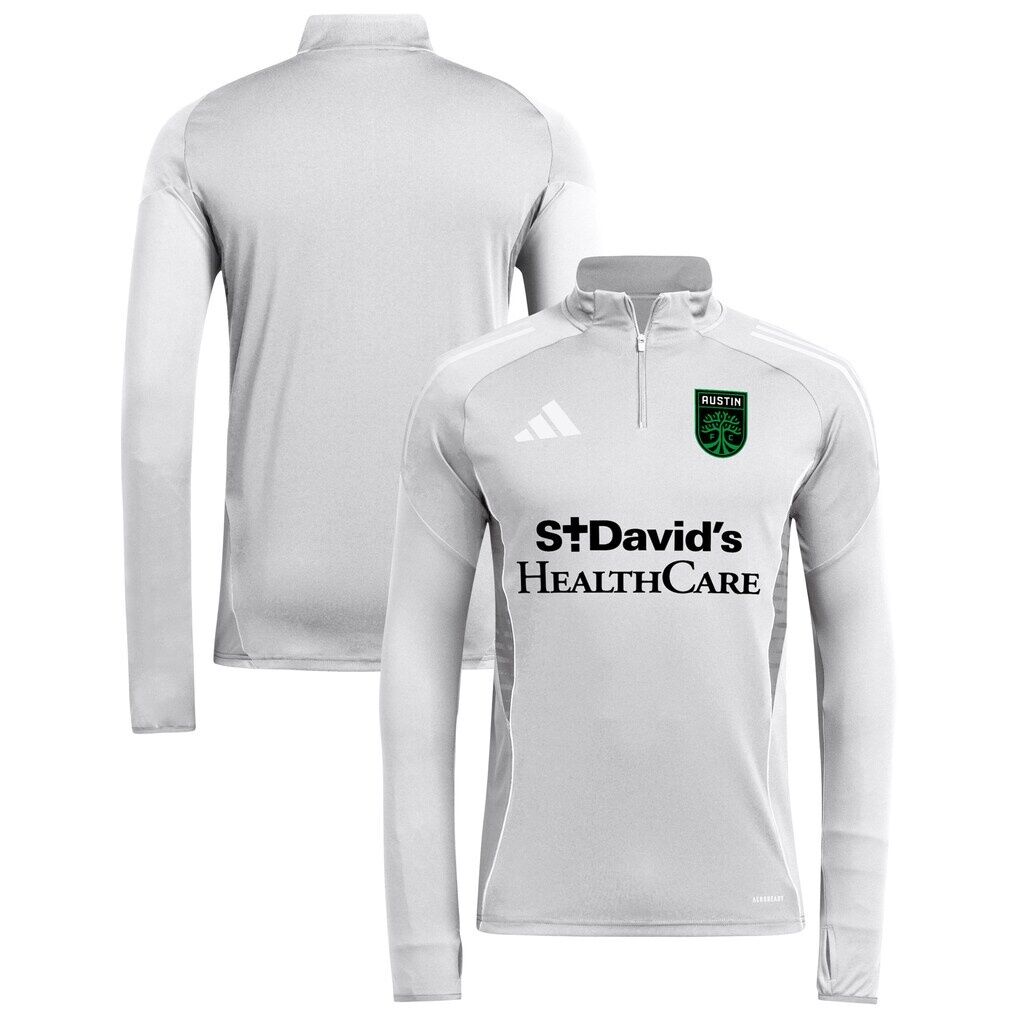 Austin FC adidas 2025 AEROREADY Quarter-Zip Long Sleeve Training Top