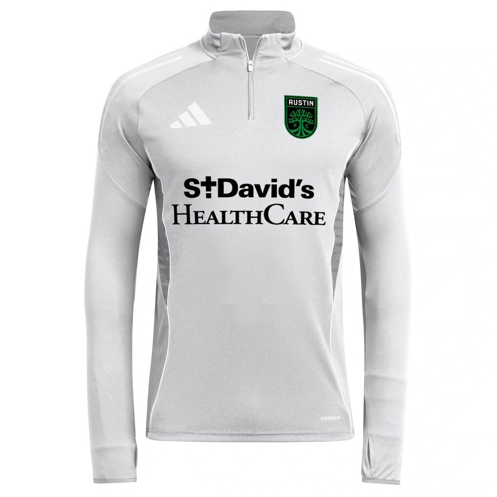 Austin FC adidas 2025 AEROREADY Quarter-Zip Long Sleeve Training Top
