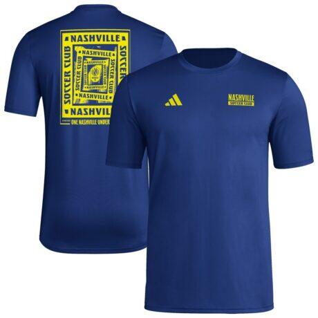 Nashville SC adidas Local Wrap T-Shirt - Navy - Front View