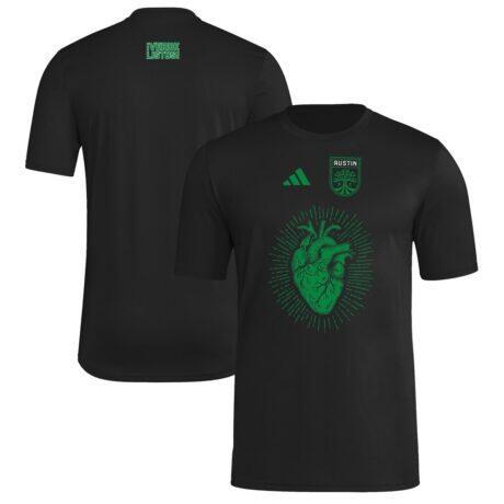 Austin FC adidas 2025 Jersey Hook AEROREADY T-Shirt - Black - Front View