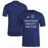 Sporting Kansas City adidas 2025 Jersey Hook AEROREADY T-Shirt - Navy - Front View