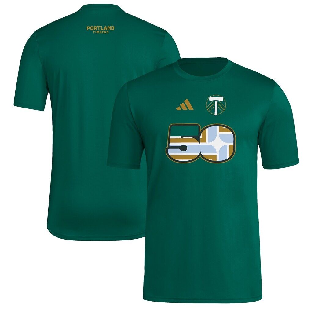 Portland Timbers adidas 2025 Jersey Hook AEROREADY T-Shirt