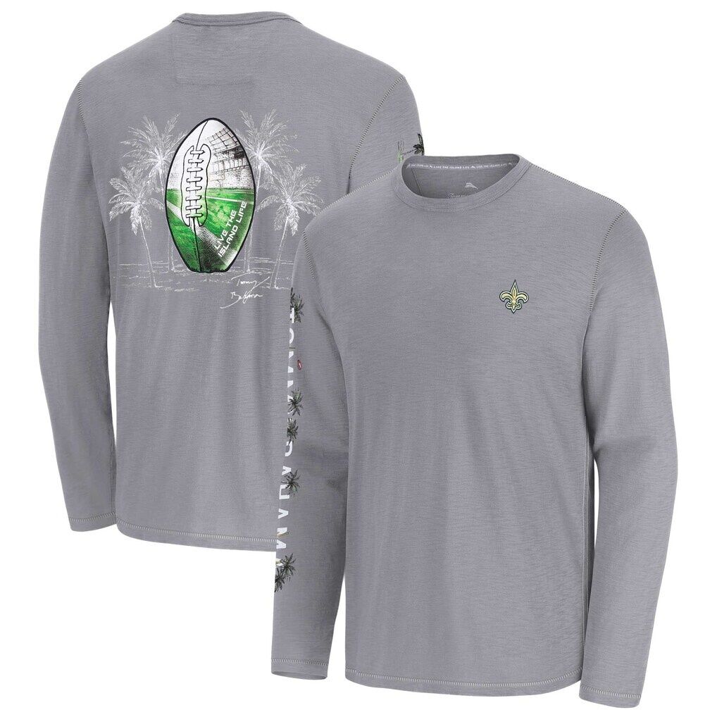 New Orleans Saints Tommy Bahama Oasis Endzone Lux Long Sleeve T-Shirt