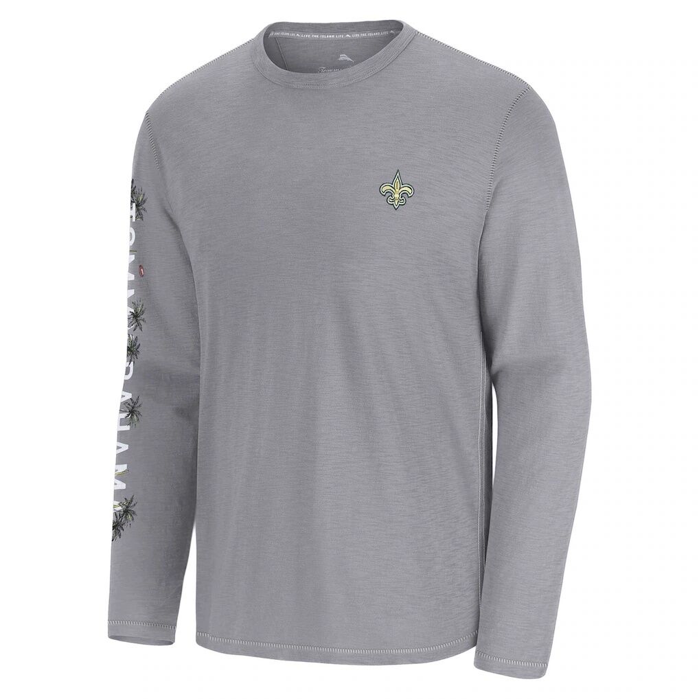 New Orleans Saints Tommy Bahama Oasis Endzone Lux Long Sleeve T-Shirt