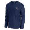 Houston Texans Tommy Bahama Oasis Endzone Lux Long Sleeve T-Shirt - Blue - Side View