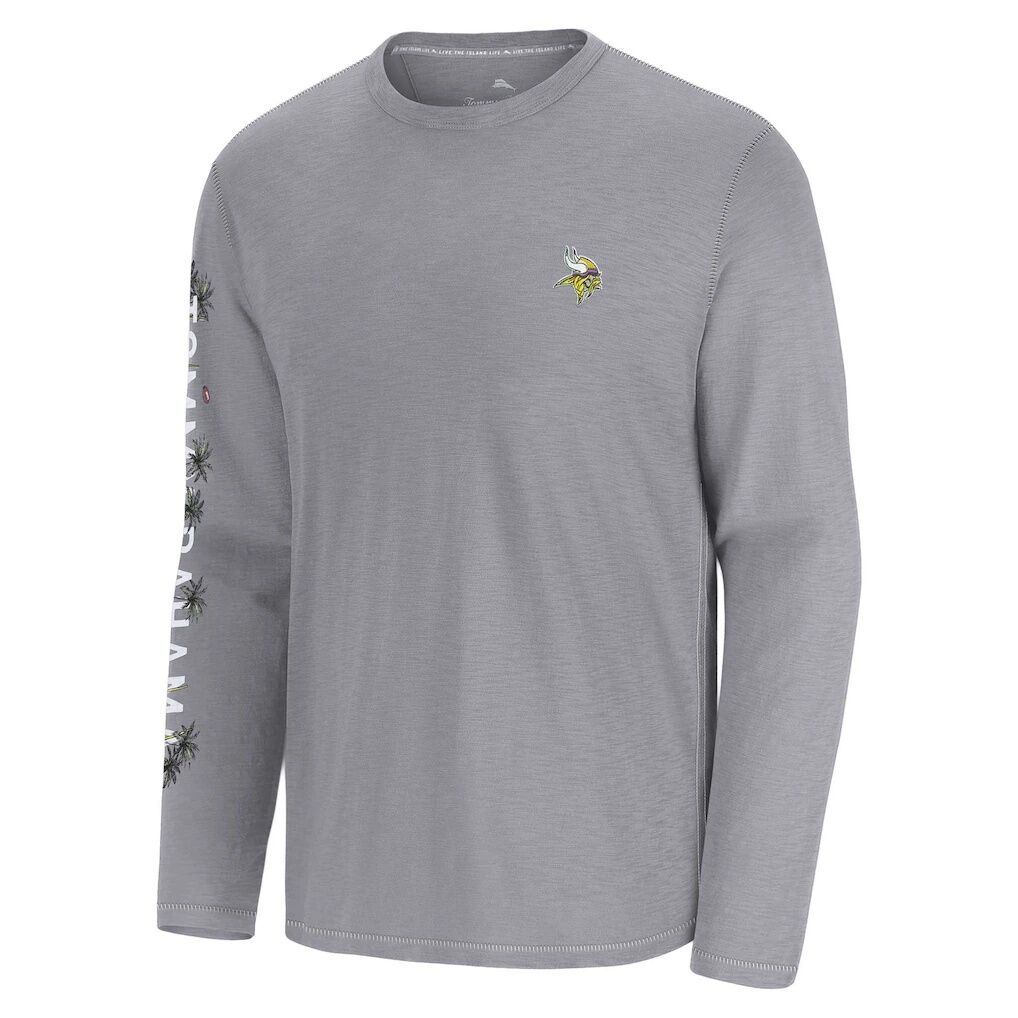 Minnesota Vikings Tommy Bahama Oasis Endzone Lux Long Sleeve T-Shirt