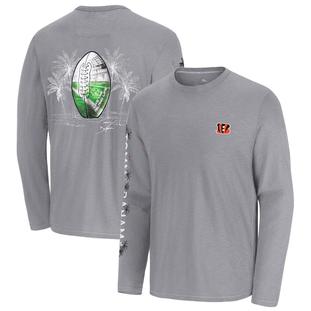 Cincinnati Bengals Tommy Bahama Oasis Endzone Lux Long Sleeve T-Shirt