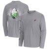 Arizona Cardinals Tommy Bahama Oasis Endzone Lux Long Sleeve T-Shirt - Gray - Front View