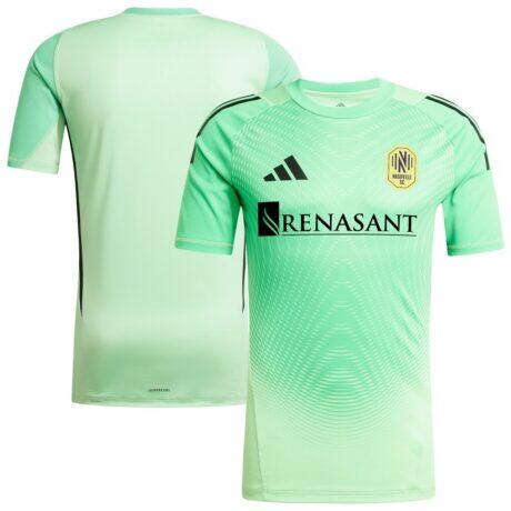 Nashville SC adidas 2025 Goalkeeper Jersey - Green - Front View