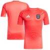 San Diego FC adidas 2025 Goalkeeper Jersey - Red - Front View