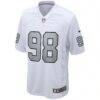 Maxx Crosby Las Vegas Raiders Nike Alternate Game Jersey - White - Side View