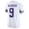 J.J. McCarthy Minnesota Vikings Nike Vapor F.U.S.E. Limited Jersey - White - Detail View