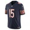 Rome Odunze Chicago Bears Nike Vapor F.U.S.E. Limited Jersey - Navy - Side View