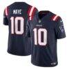 Drake Maye New England Patriots Nike Vapor F.U.S.E. Limited Jersey - Navy - Front View