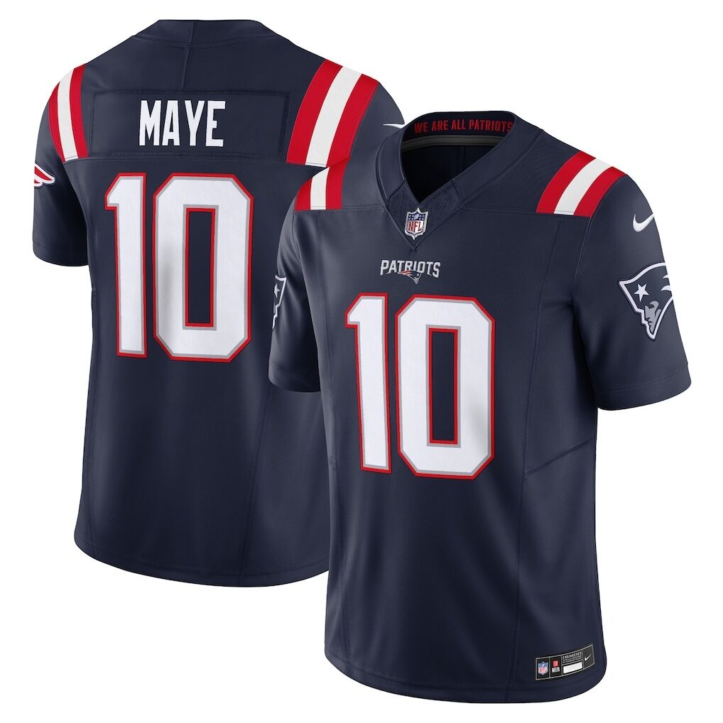 Drake Maye New England Patriots Nike Vapor F.U.S.E. Limited Jersey