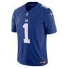Malik Nabers New York Giants Nike Vapor F.U.S.E. Limited Jersey - - Side View