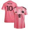Lionel Messi Inter Miami CF adidas Women's 2025 Euforia Replica Player Jersey - - Front View