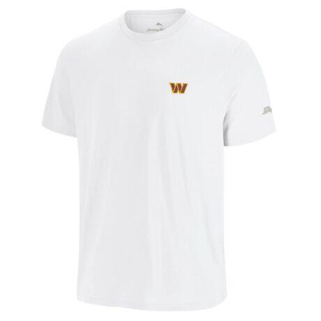 Washington Commanders Tommy Bahama Sport Torchdown Graphic T-Shirt - White - Front View