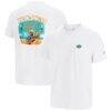 New York Jets Tommy Bahama Sport Torchdown Graphic T-Shirt - White - Front View