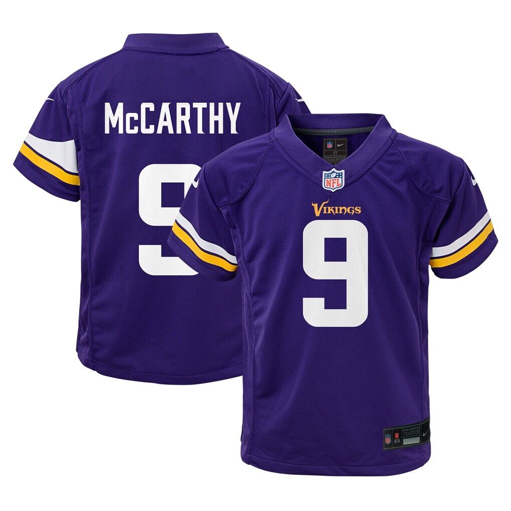 J.J. McCarthy Minnesota Vikings Nike Preschool Player Game Jersey