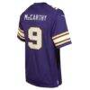 J.J. McCarthy Minnesota Vikings Nike Youth Game Jersey - Purple - Detail View