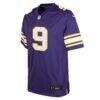 J.J. McCarthy Minnesota Vikings Nike Youth Game Jersey - Purple - Side View