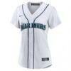 Julio Rodríguez Seattle Mariners Nike Women's Home Replica Jersey - White - Side View