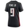 Michael Penix Jr. Atlanta Falcons Nike Women's Game Jersey - Black - Detail View