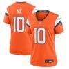 Bo Nix Denver Broncos Nike Women's Game Jersey - Orange - Front View