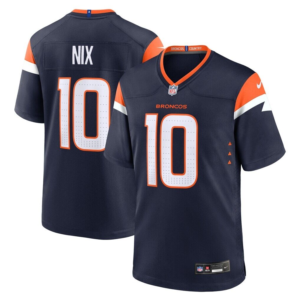 Bo Nix Denver Broncos Nike Alternate Game Jersey