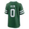 Braelon Allen New York Jets Nike Game Jersey - - Detail View